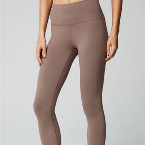 Fabletics Define Powerhold Beige (Desert Shadows) High-Rise Split hem Leggings